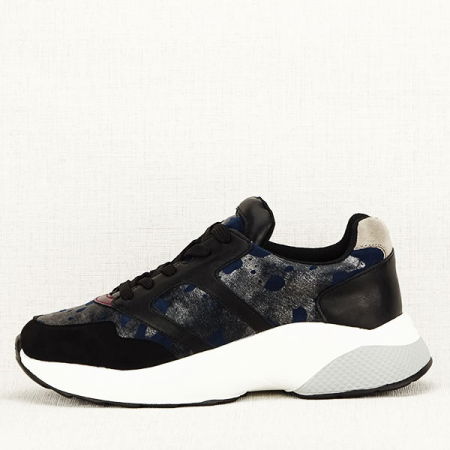 Pantofi - Sneakers albastru cu negru Ania