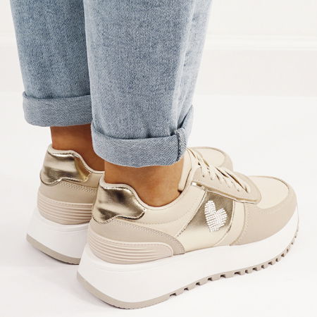 Sneakers bej casual 9147 M5 [3]