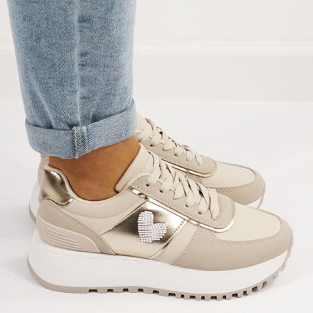 Sneakers bej casual 9147 M5 [6]