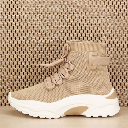 Pantofi - Sneakers bej Sara M3