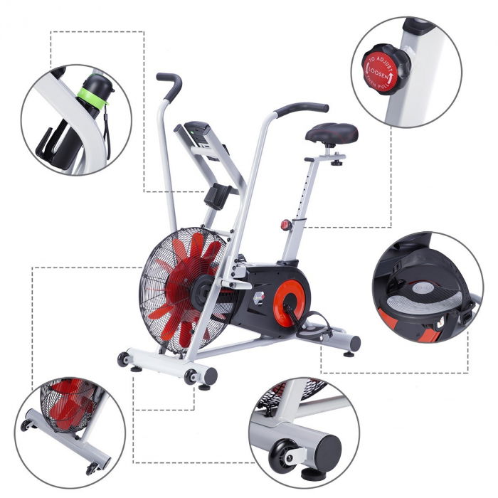 Bicicleta fitness HMS PREMIUM MP8880 Air Bike [7]