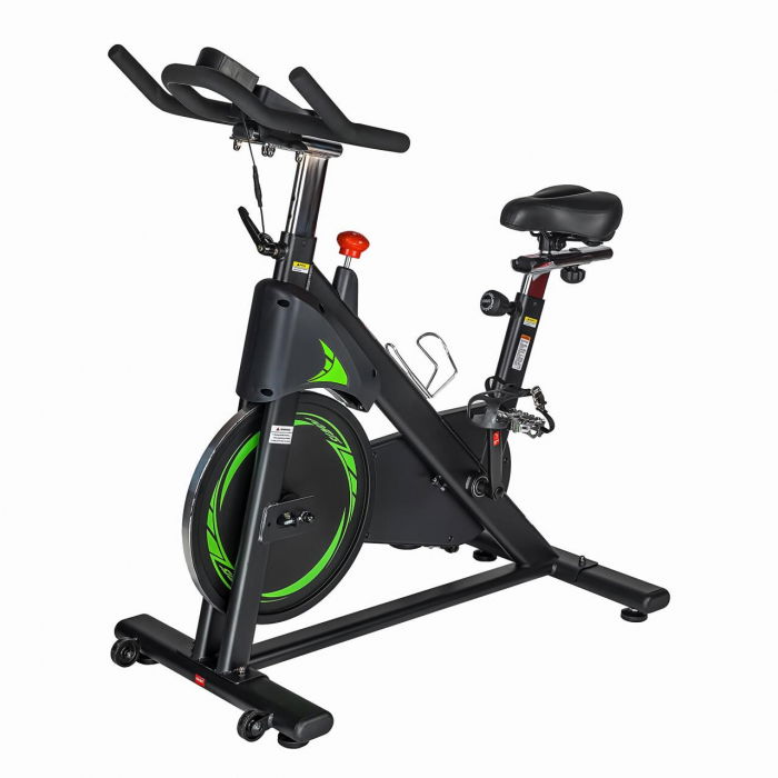 Bicicleta Fitness Spin Bike Dhs 2101 - Negru-Verde [1]
