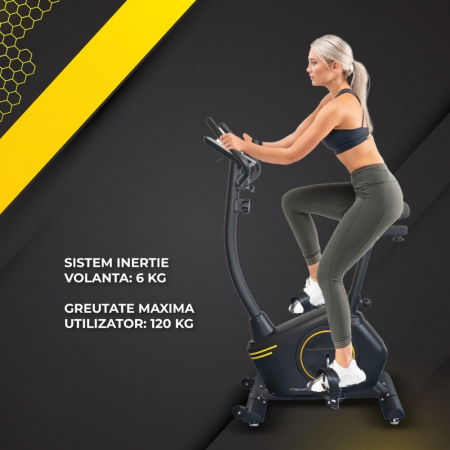 BICICLETE FITNESS - Bicicleta fitness exercitii TECHFIT B410N