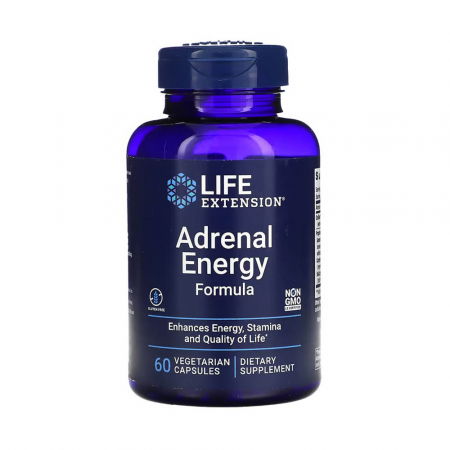 Suplimente de la A la Z - Adrenal Energy Formula, Life Extension, 60 capsule