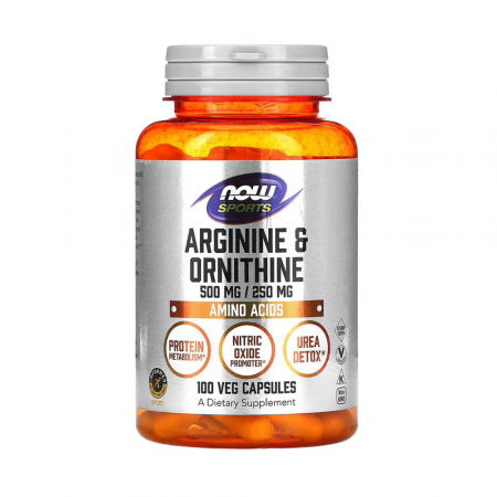 Pre-Workout - arginine-ornithine-now-foods