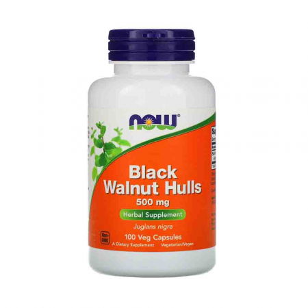 SANATATEA CREIERULUI - black-walnut-hulls-500mg-now-foods