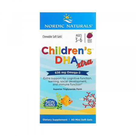 SANATATEA OCHILOR - childrens-dha-xtra-nordic-naturals