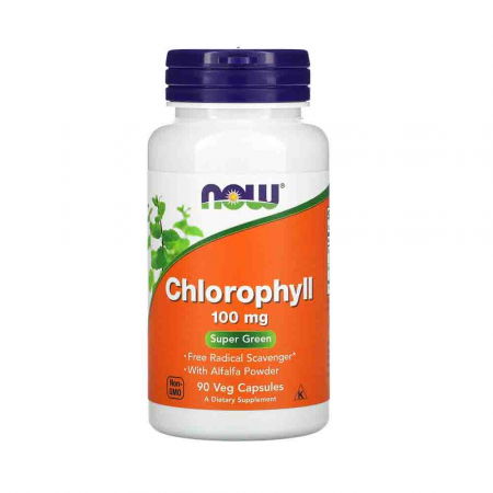 AFECTIUNI CARDIACE - chlorophyll-clorofila-100mg-now-foods
