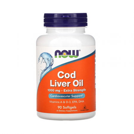 SANATATEA CREIERULUI - cod-liver-oil-1000mg-now-foods
