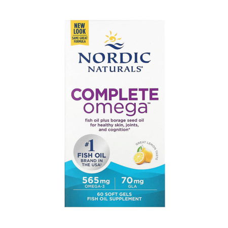 Nordic Naturals - Complete Omega, Lemon, Nordic Naturals, 60 softgels