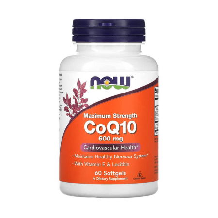 Now Foods - CoQ10 , 600 mg, NOW Foods, 60 softgels