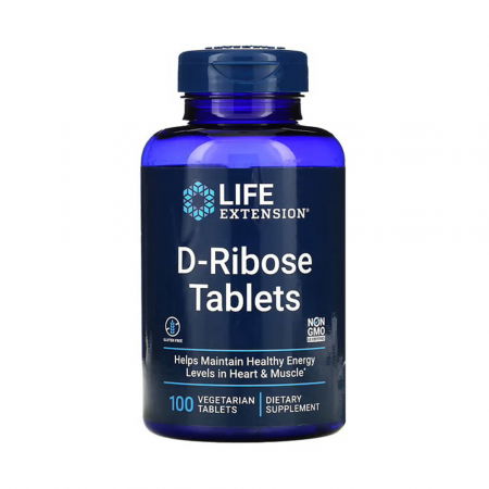 Suplimente de la A la Z - D-Ribose Tablets, Life Extension, 100 tablete