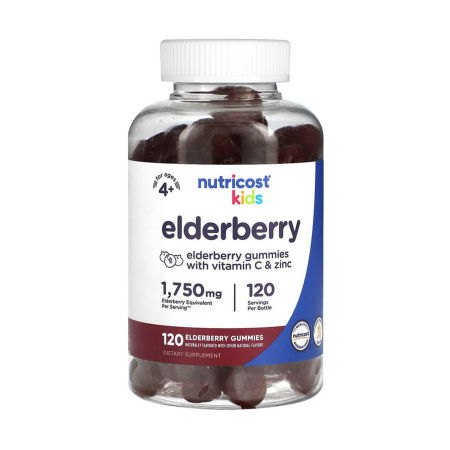 Nutricost - Elderberry Kids, Nutricost, 120 jeleuri