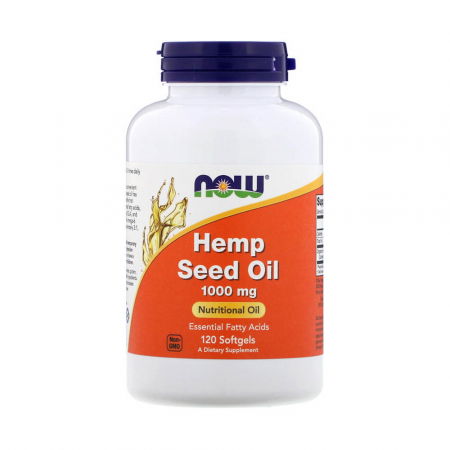 SANATATEA CREIERULUI - hemp-seed-oil-1000mg-now-foods