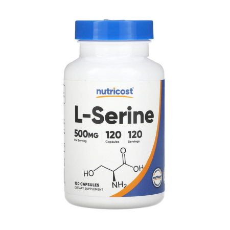 Nutricost - L-Serine, 500 mg, Nutricost, 120 capsule
