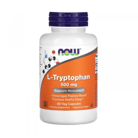 SANATATEA CREIERULUI - l-tryptophan-500mg-now-foods
