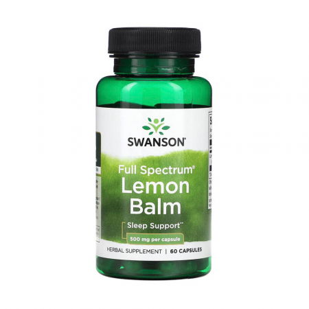 SANATATEA CREIERULUI - lemon-balm-500mg-swanson