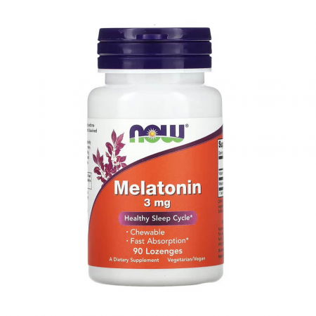 SOMN, STRES SI ANXIETATE - melatonin-chewable-now-foods
