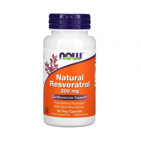 SANATATEA OCHILOR - natural-resveratrol-200mg-now-foods