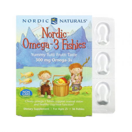 SANATATEA CREIERULUI - nordic-omega3-fishies-300mg-nordic-naturals