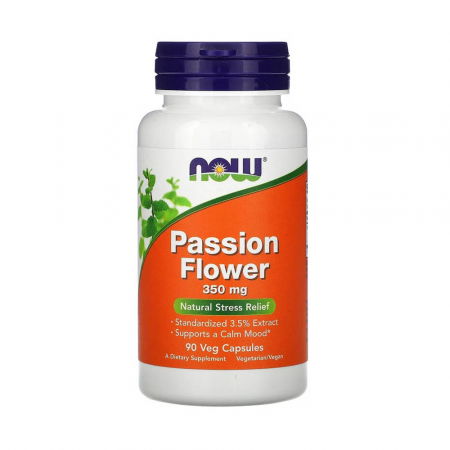 SOMN, STRES SI ANXIETATE - passion-flower-350mg-now-foods