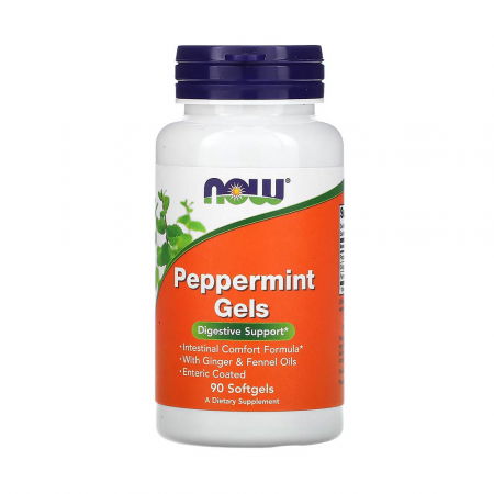 Now Foods - peppermint-gels-with-ginger-fennel-oils-now-foods