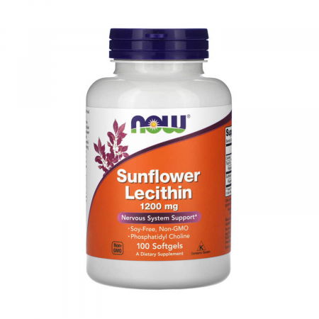 Lecithin - sunflower-lecithin-1200mg-now-foods