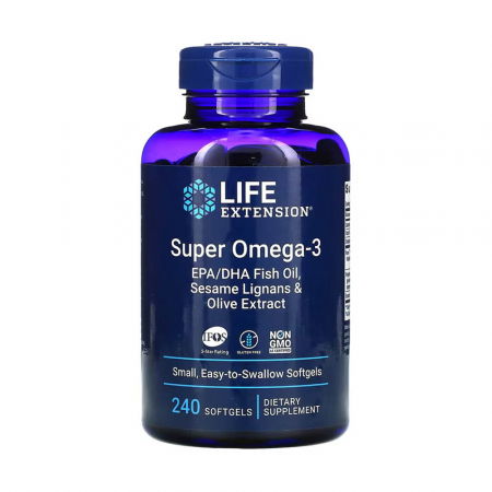 SANATATEA CREIERULUI - super-omega-3-with-sesame-lignans-olive-extract-life-extension