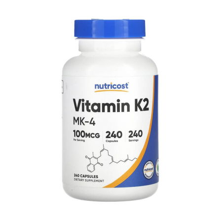Nutricost - Vitamin K2 MK-4, 100 mcg, Nutricost, 240 capsules