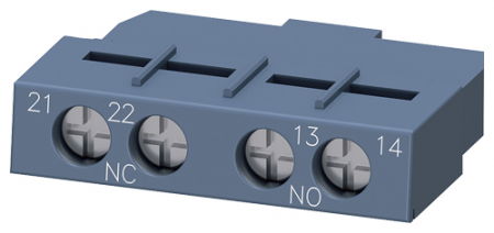 Contactoare, prot.motor - Contact auxiliar frontal1NO+1NC pentru 3RV2