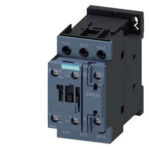 Contactoare, prot.motor - Contactor 25A AC-3, 11kW, 3P, 400V,  1NO+1NC, Uc=110Vac, S0
