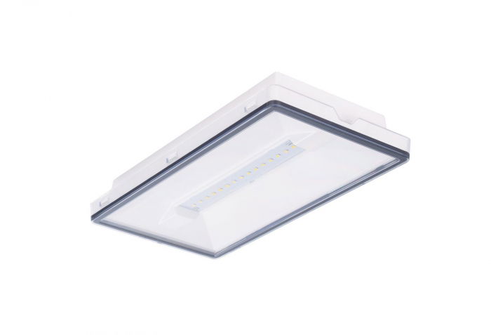 Lampa exit, aparenta, 3ore, 4W, permanent, test maual, IP44, lentile spatii largi, Intelight 93669 [1]