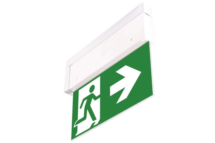 Lampa iluminat evacuare directional pentru centrala de baterii, alba, aparenta, 1.5W, test prin centrala de baterii, IP20,  Intelight 90580 [5]