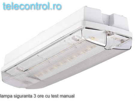 evacuare - EOL Lampa siguranta aplicata, IP65, 3h, mentinut, test manual, 7W,  Intelight 98305