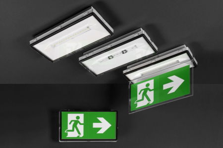 Lampa exit, aparenta, 3ore, 4W, permanent, test maual, IP44, lentile spatii largi, Intelight 93669 [3]