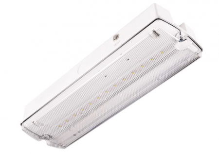 evacuare - Lampa exit ORION LED II 150, functionare mentinut, 5W, cu autonomie minima de 3h de la caderea tensiunii de retea, cu test automat, Intelight 91535