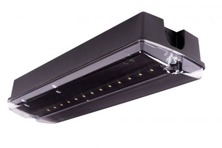 evacuare - Lampa exit ORION LED II 100 , functionare mentinut, 17W, cu autonomie minima de 3h de la caderea tensiunii de retea, cu test automat, rezistenta de incalzire, Intelight 89455