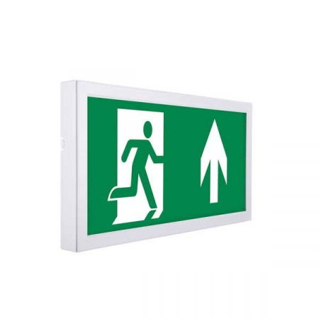 evacuare - Lampa led emergenta EXIT, aplicata, 3W, autonomie 3 ore, alb rece, cu pictograma PVC, Optonica 7207