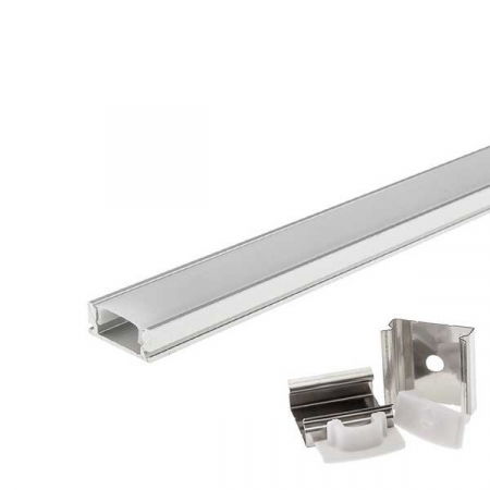 profile led - Profil aluminiu pentru benzi led 6mm, tip U, 2 metri, Optonica 5191