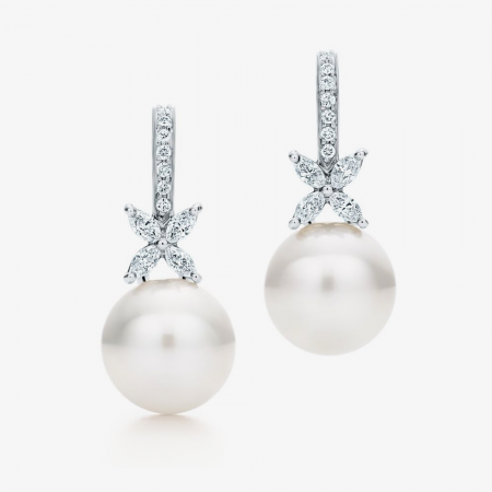 Cercei cu smarald - Cercei Splendor cu Perle