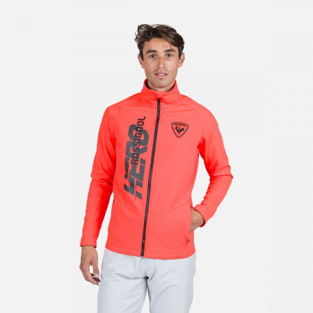 Barbati - Bluza barbati Rossignol NEW HERO CLASSIQUE CLIM Neon red