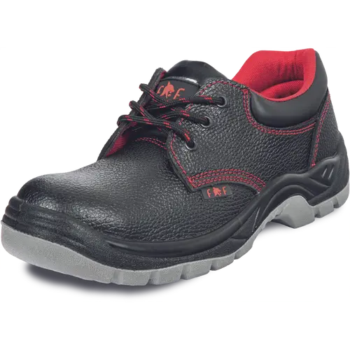 ÎNCĂLȚĂMINTE - FF SC-02-001 ULM S1, Pantofi de protecție din piele cu bombeu metalic, talpă antiderapantă SR