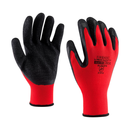 Mănuși Textile Imersate - FIREANT, Mănuși de asamblare din poliester, imersate în latex