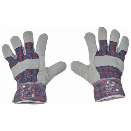 PROTECȚIA MÂINILOR - GULL LIGHT, Manusi de protectie din piele spalt bovina, imersate in material textil