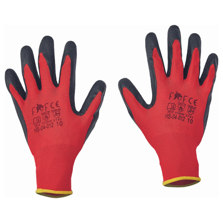 Protecție mecanică - HORNBILL LIGHT HS-04-012, Manusi din poliester, imersate in latex