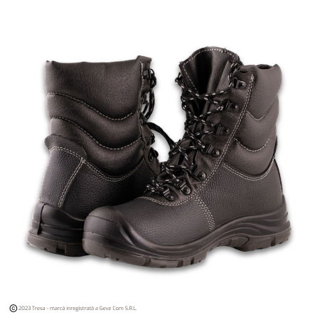 Bocanci - NEW NORTH WINTER S3 CI, Bocanci de protecție îmblăniți din piele de bovină, bombeu din oțel, lamelă antiperforație, fețe hidrofobizate, talpă SRC