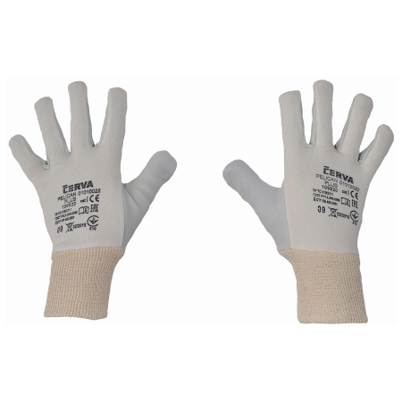 PROTECȚIA MÂINILOR - PELICAN PLUS, Manusi de protectie din piele de capra si bumbac