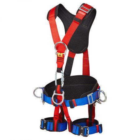 Centuri și hamuri  - PORTWEST FP19, centură de siguranță Comfort Plus 4 puncte (frontal, dorsal, lateral, suspensie), poliester/aluminiu, EN 361 / EN 358 / EN 813 / EN 1497