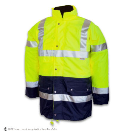 Îmbrăcăminte REFLECTORIZANTĂ (HI-VIS) - SWEDEN, Scurta de iarna reflectorizanta 3 in 1 din Poliester Oxford si PU