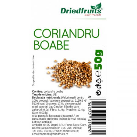 Condimente, Sare - CORIANDRU BOABE 50 G